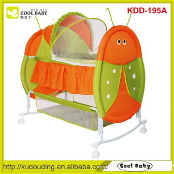 Fabrik NEUE Baby-Möbel Nette Insekt-Design Tragbare Rocking Baby Cradle für Neugeborene Baby Butterfly Mosquito Net Swing Bed